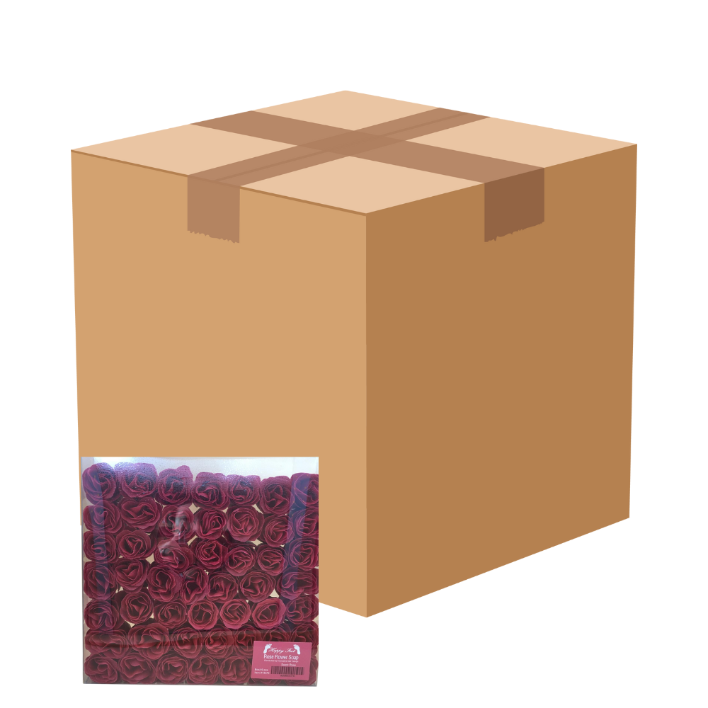 HappyFeet Petal Rose Flower Soap for Spa - Rose - Case of 20 Boxes