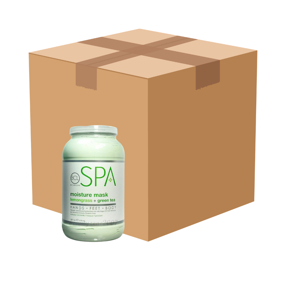 BCL Spa Moisture Mask Lemongrass & Green Tea (128 oz) - Case of 4