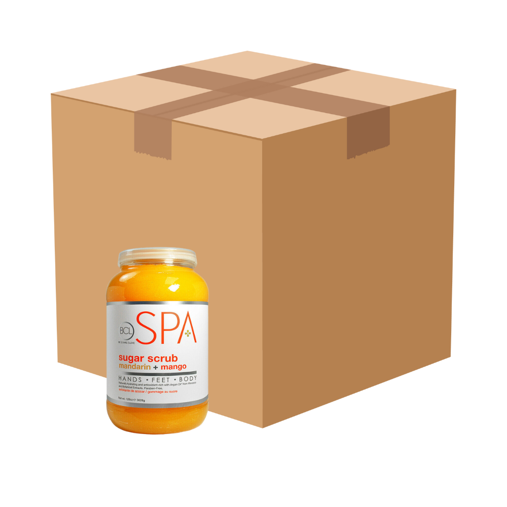 BCL Spa Sugar Scrub Mandarin & Mango 128 oz - Case of 4