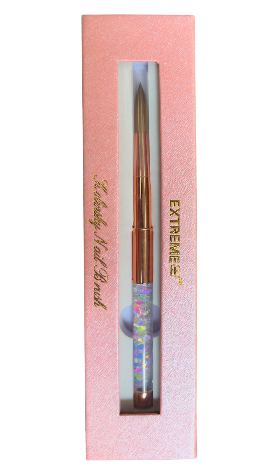 Extreme Acrylic Brush In Box - Rose Gold #18