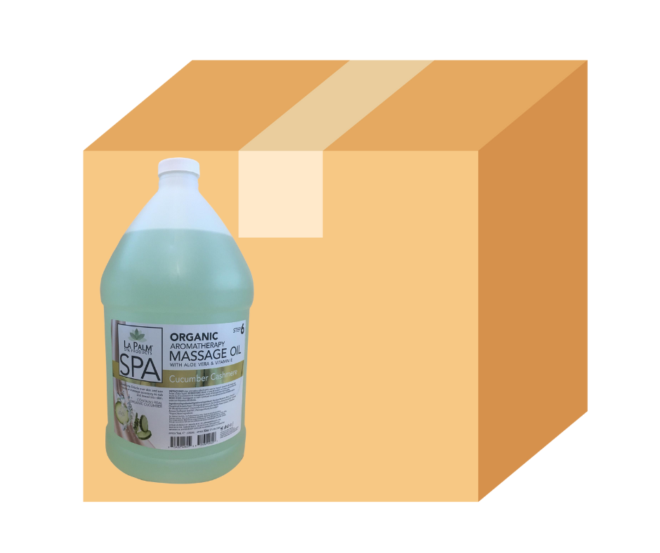 La Palm -  Massage Oil - Cucumber - Case of 4