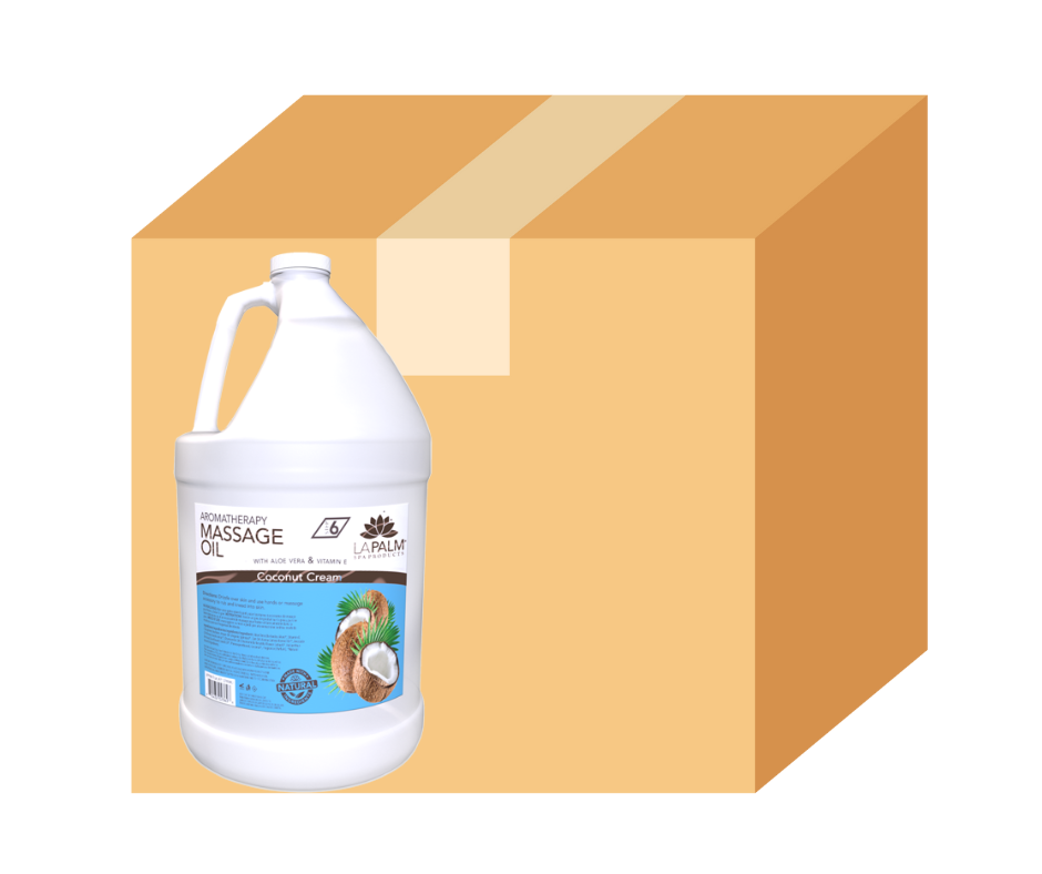 La Palm -  Massage Oil - Coconut Cream - Case of 4