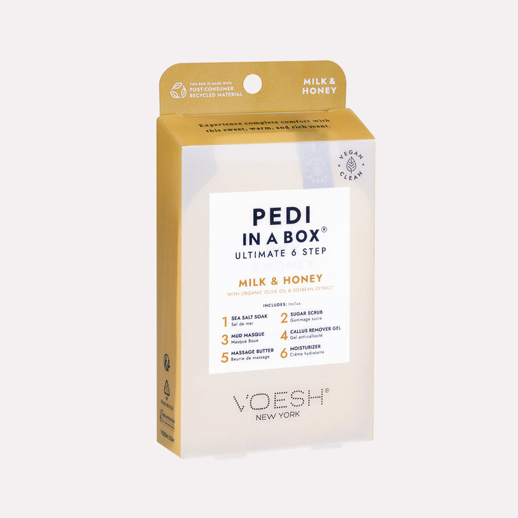 VOESH Deluxe Pedicure 6 Step - Sữa &amp; Mật ong