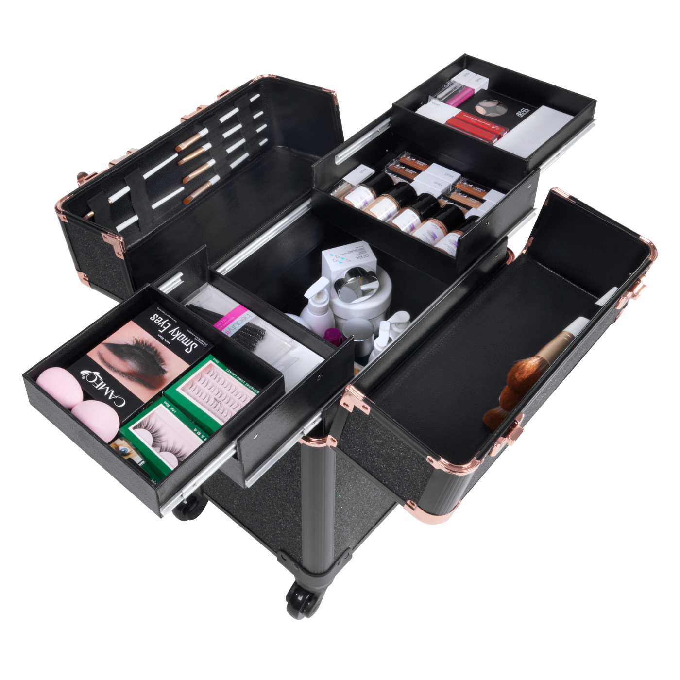 Hộp đựng mỹ phẩm bằng nhôm có khóa