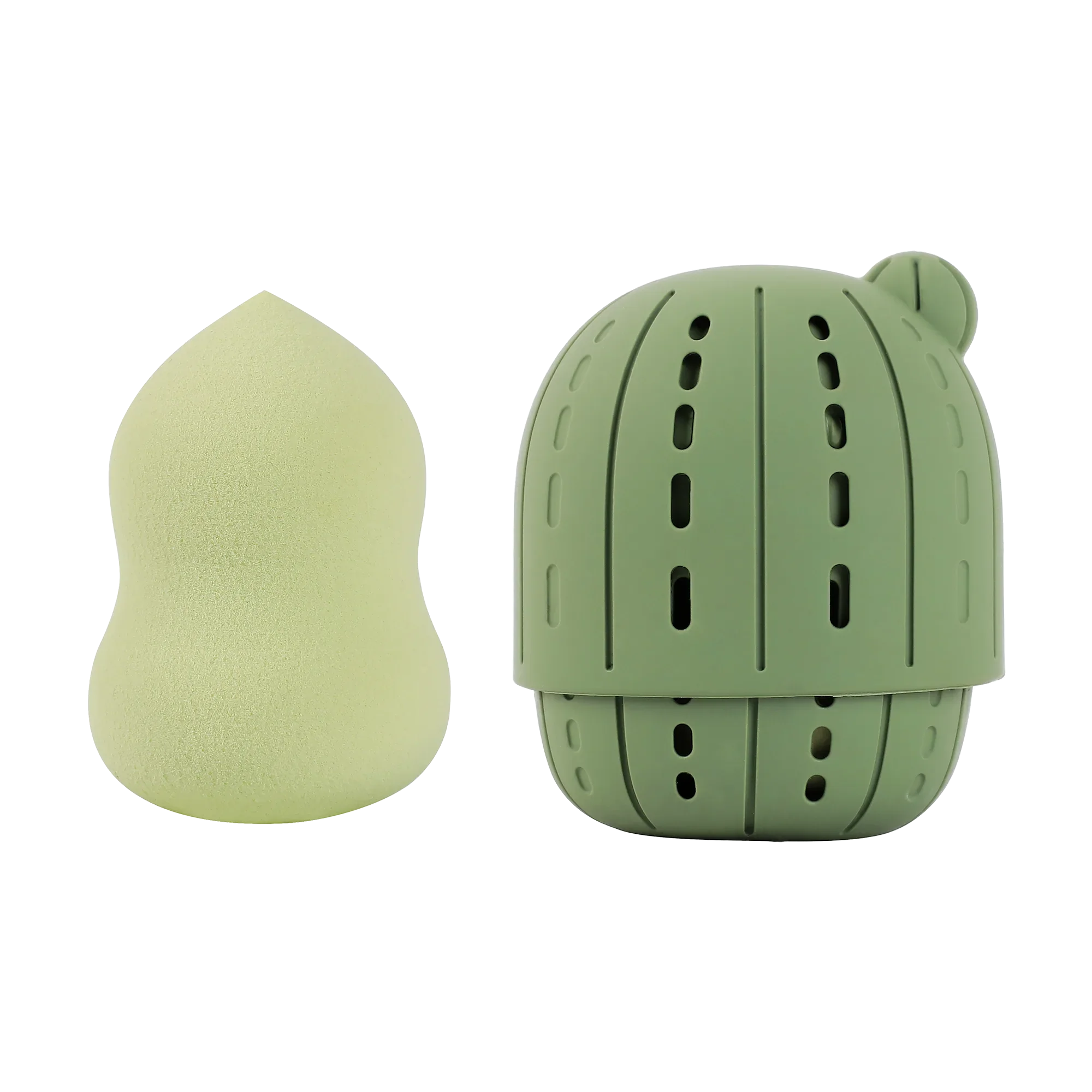 Desert Sage | Blend & Wander Makeup Sponge with Cactus Case