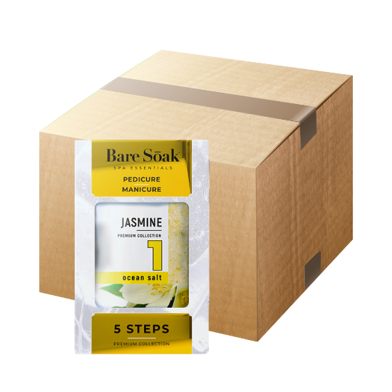 NuRevolution Deluxe 5 Steps Pedicure - Jasmine - Case of 50