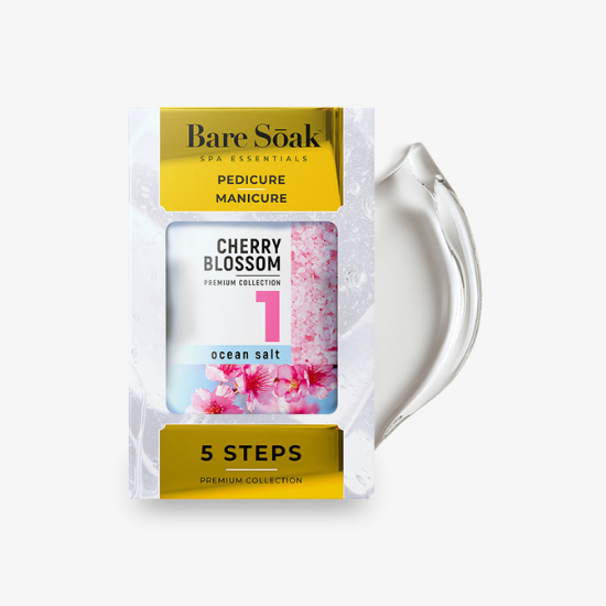 NuRevolution Deluxe 5 Steps Pedicure - Cherry Blossom - Kit
