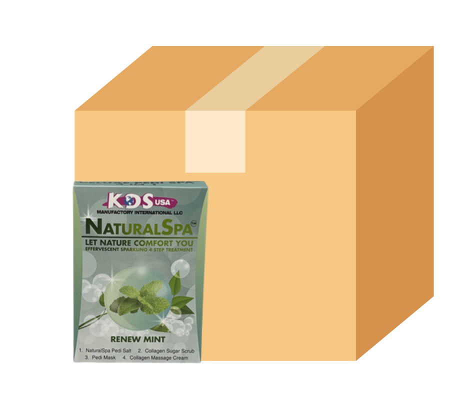 KDS Deluxe Pedicure 4 Step - Mint - Case of 88