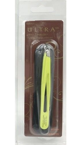 Ultra Slant Tip Tweezers - Neon Yellow