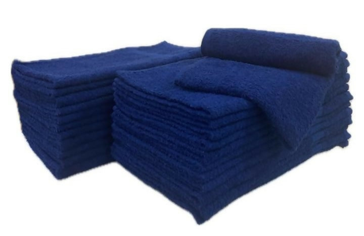 Nail Salon Towels - Dark Blue / 16x27 / 100% Cotton, 3LBS per dozen
