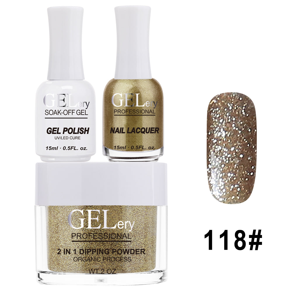 GELery 3 in 1 Trio Set - Gel, Lacquer, & Dip - #118