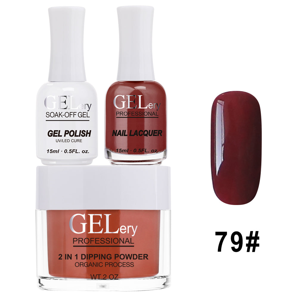 GELery 3 in 1 Trio Set - Gel, Lacquer, & Dip - #079