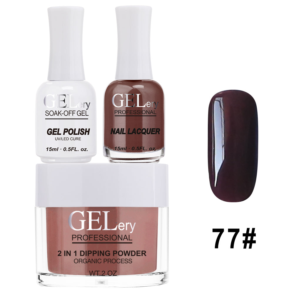 GELery 3 in 1 Trio Set - Gel, Lacquer, & Dip - #077