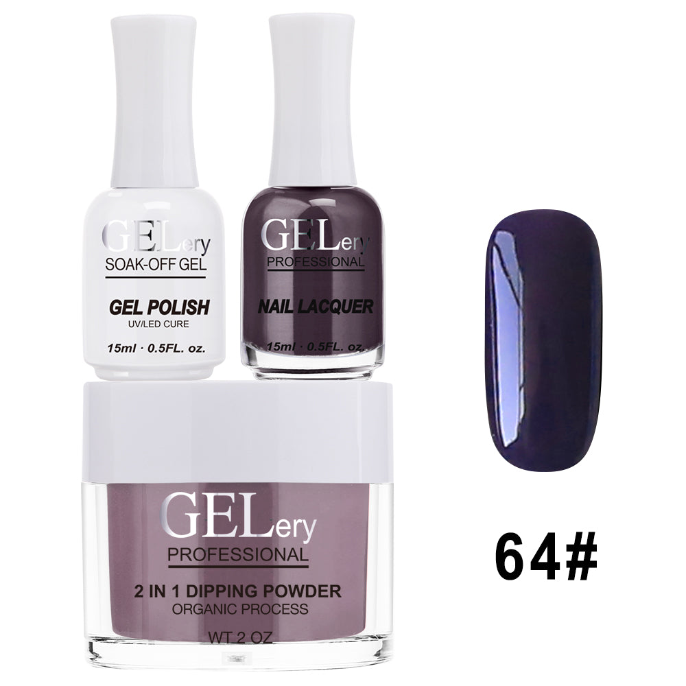 GELery 3 in 1 Trio Set - Gel, Lacquer, & Dip - #064