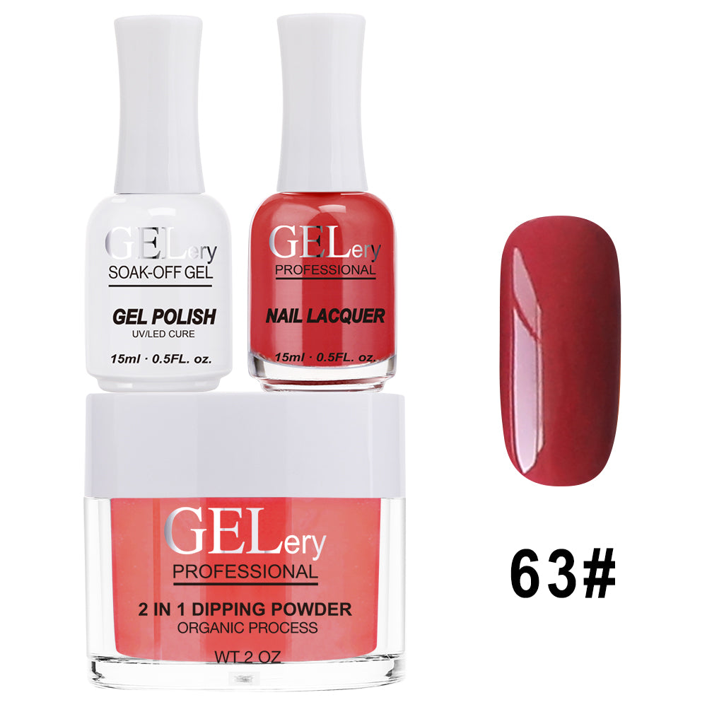 GELery 3 in 1 Trio Set - Gel, Lacquer, & Dip - #063