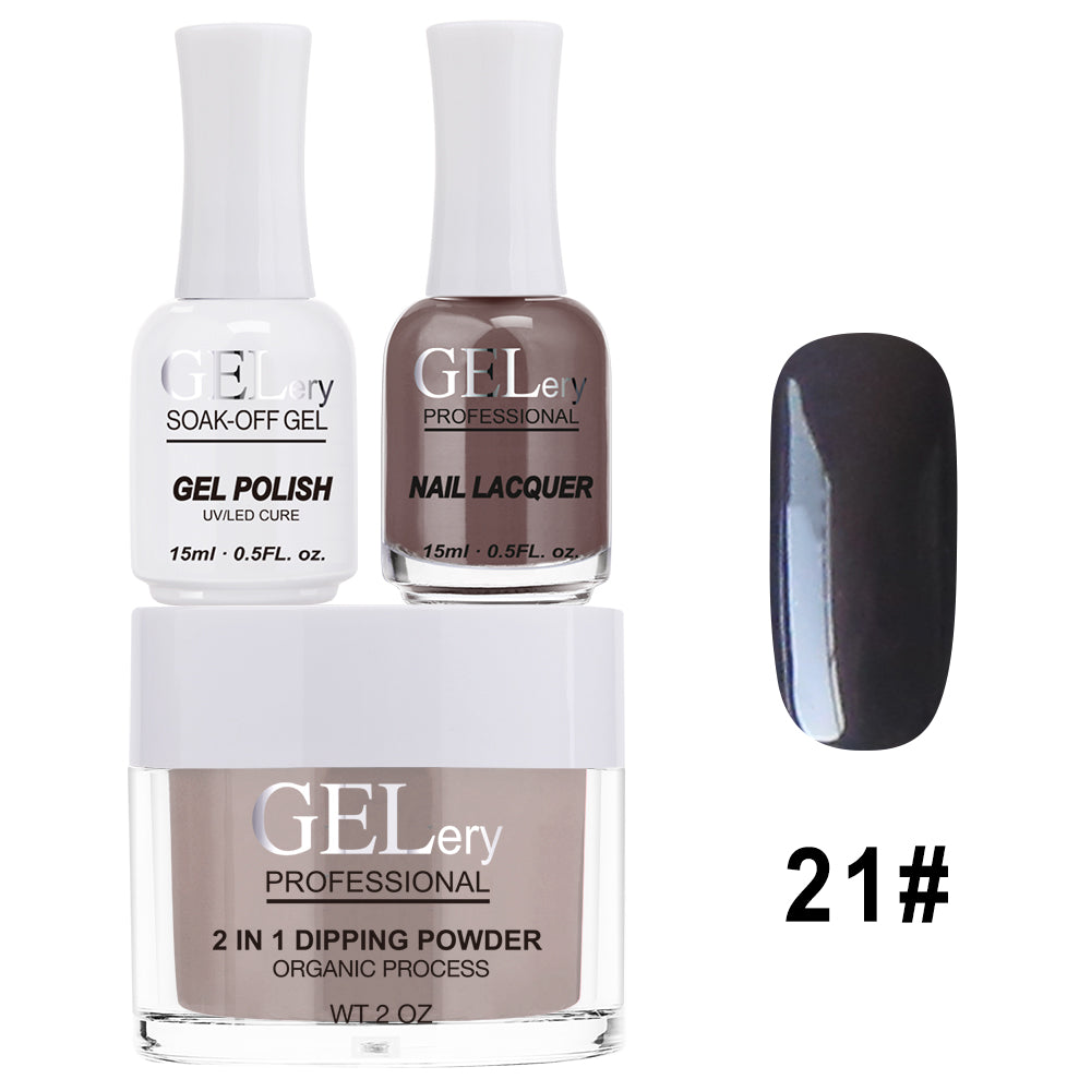 GELery 3 in 1 Trio Set - Gel, Lacquer, & Dip - #021