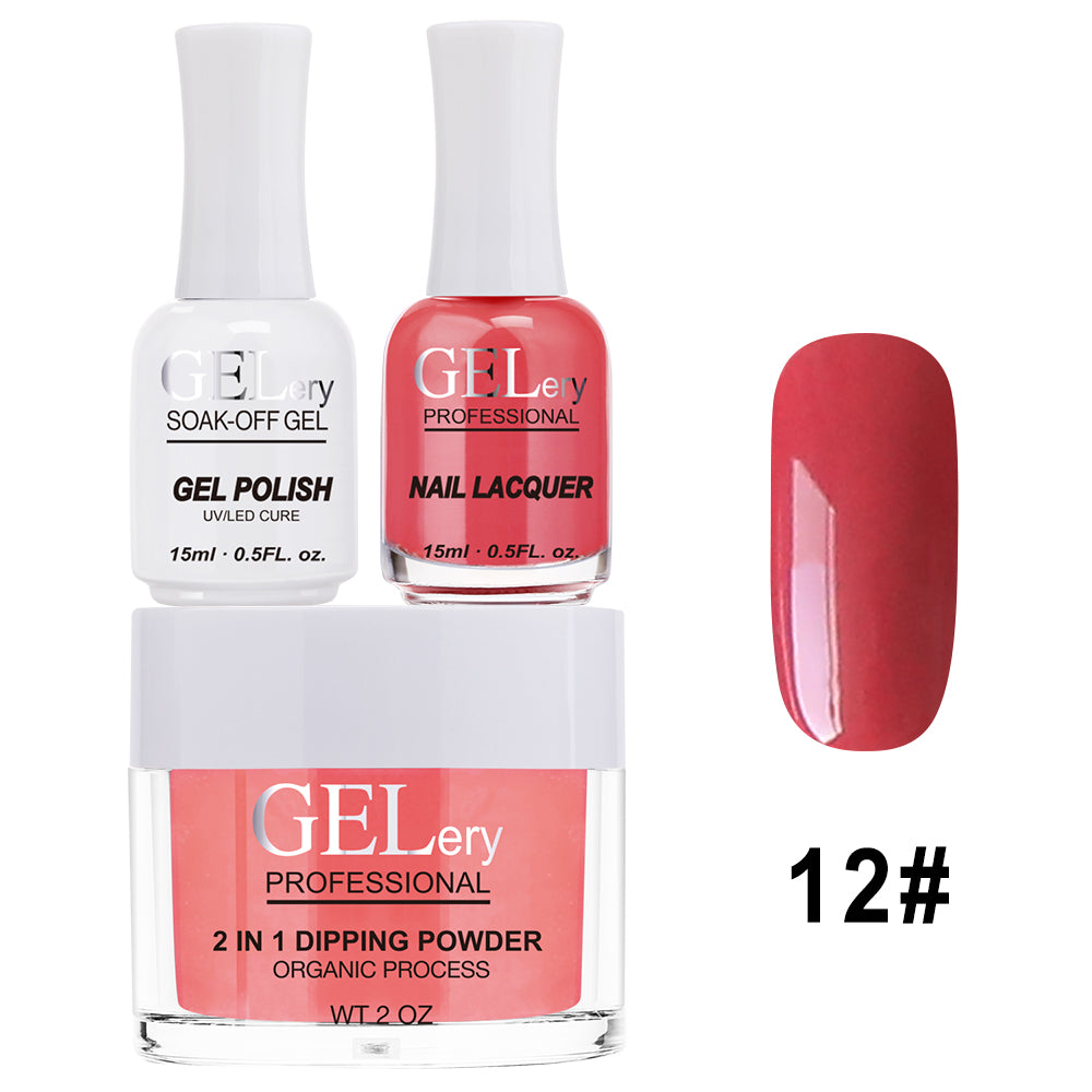 GELery 3 in 1 Trio Set - Gel, Lacquer, & Dip - #012