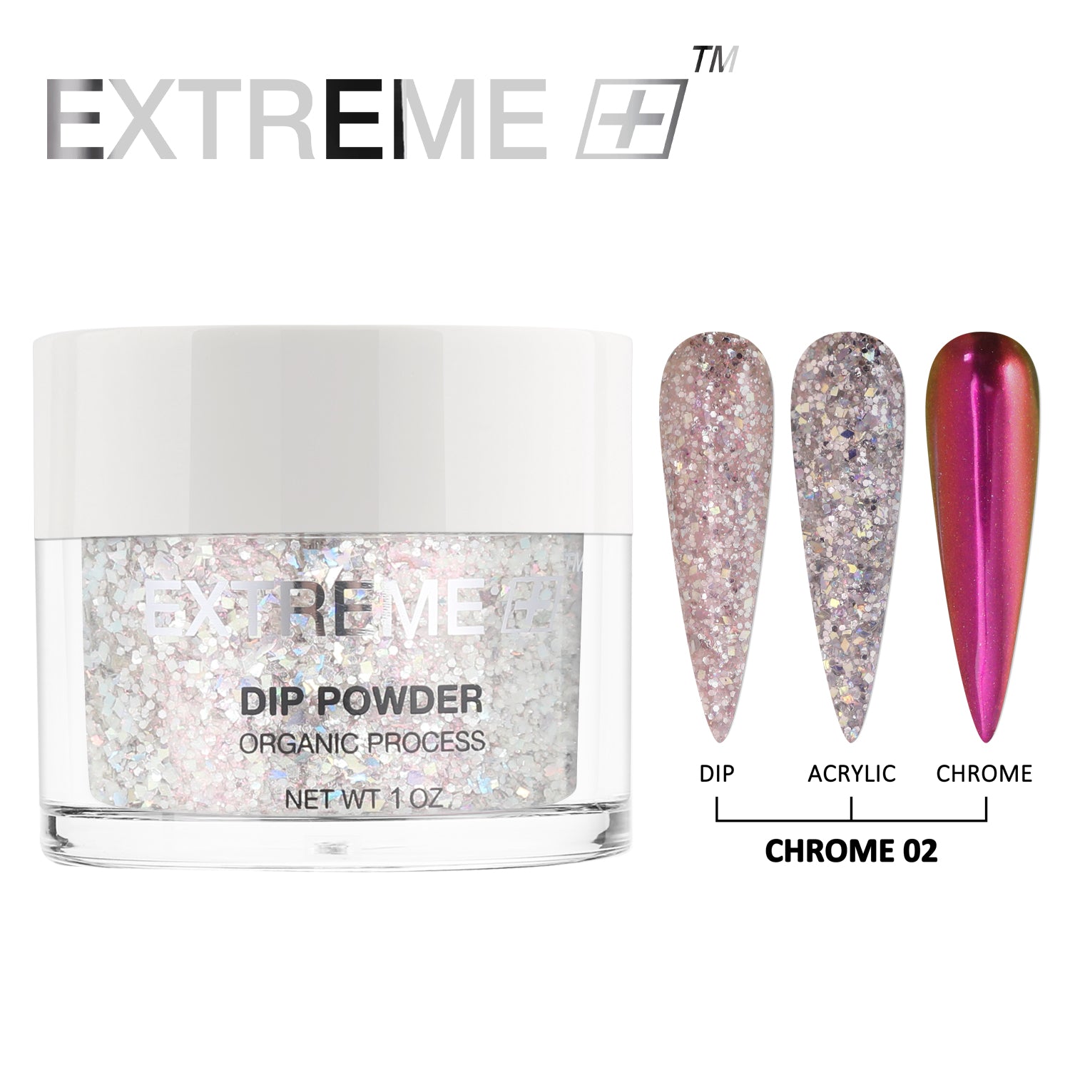 Bộ bột nhúng kim cương EXTREME+ Chrome 