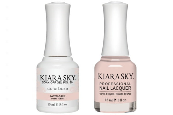 Kiara Sky All-In-One GEL + MATCHING LACQUER (DUO) - 5003 LAVEN-DARE