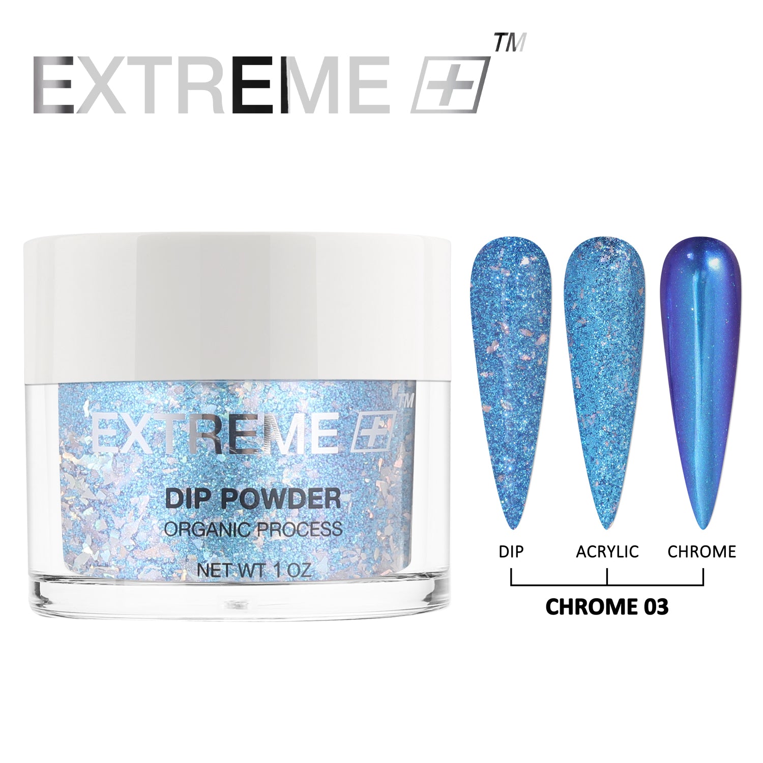 Bộ bột nhúng kim cương EXTREME+ Chrome 