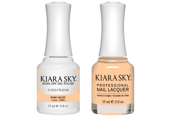Kiara Sky All-In-One GEL + MATCHING LACQUER (DUO) - 5006 BARE VELVET