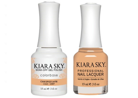 Kiara Sky All-In-One GEL + MATCHING SON (DUO) - 5007 CHAI SPICE LATTE