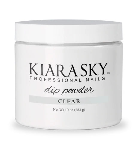 Kiara Sky Dipping Powder Pink & White 10 Oz - Clear
