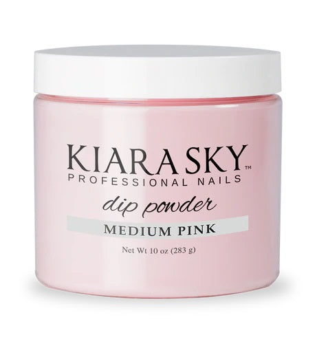 Kiara Sky Dipping Powder Pink & White 10 Oz - Medium Pink