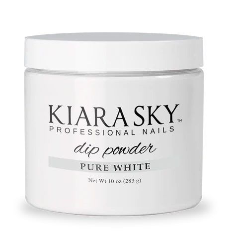 Kiara Sky Dipping Powder Pink & White 10 Oz - Pure White