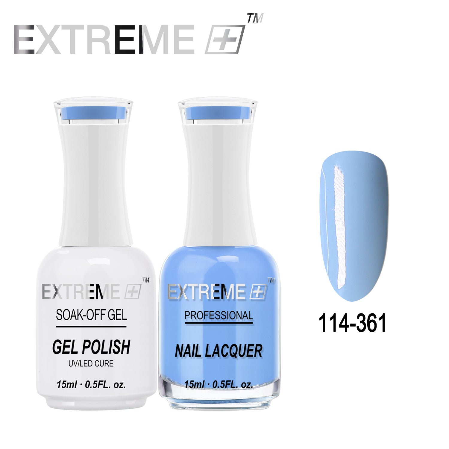 EXTREME+ All-in-One Gel Polish and Nail Lacquer Matching Duo #G114