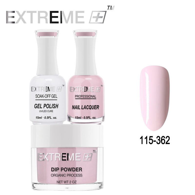 EXTREME+ Bộ combo 3 trong 1 tất cả trong một - Bột nhúng, sơn gel và sơn móng tay