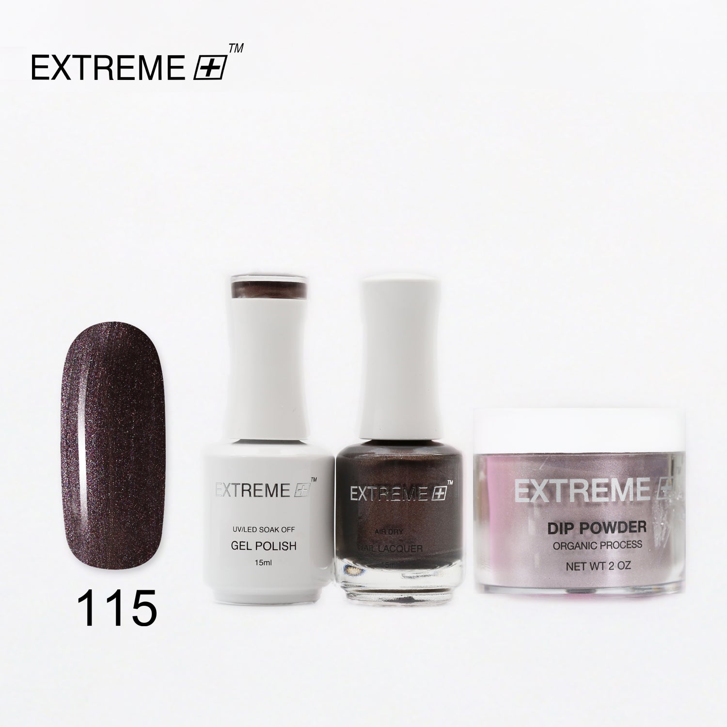 EXTREME+ 3 in 1 Combo Set - Gel, Lacquer, & Dip - #115