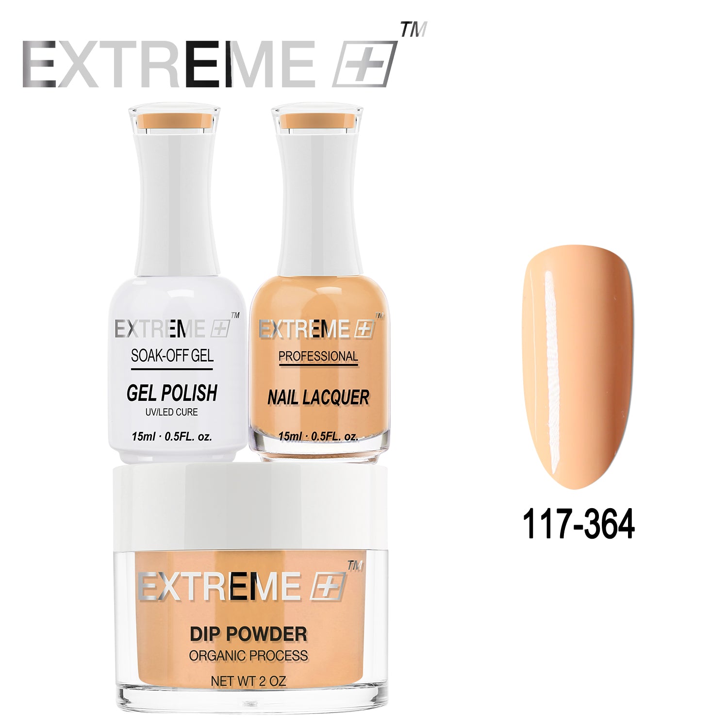 Bộ combo 3 trong 1 tất cả của EXTREME+ - Bột nhúng, sơn gel và sơn móng tay #117