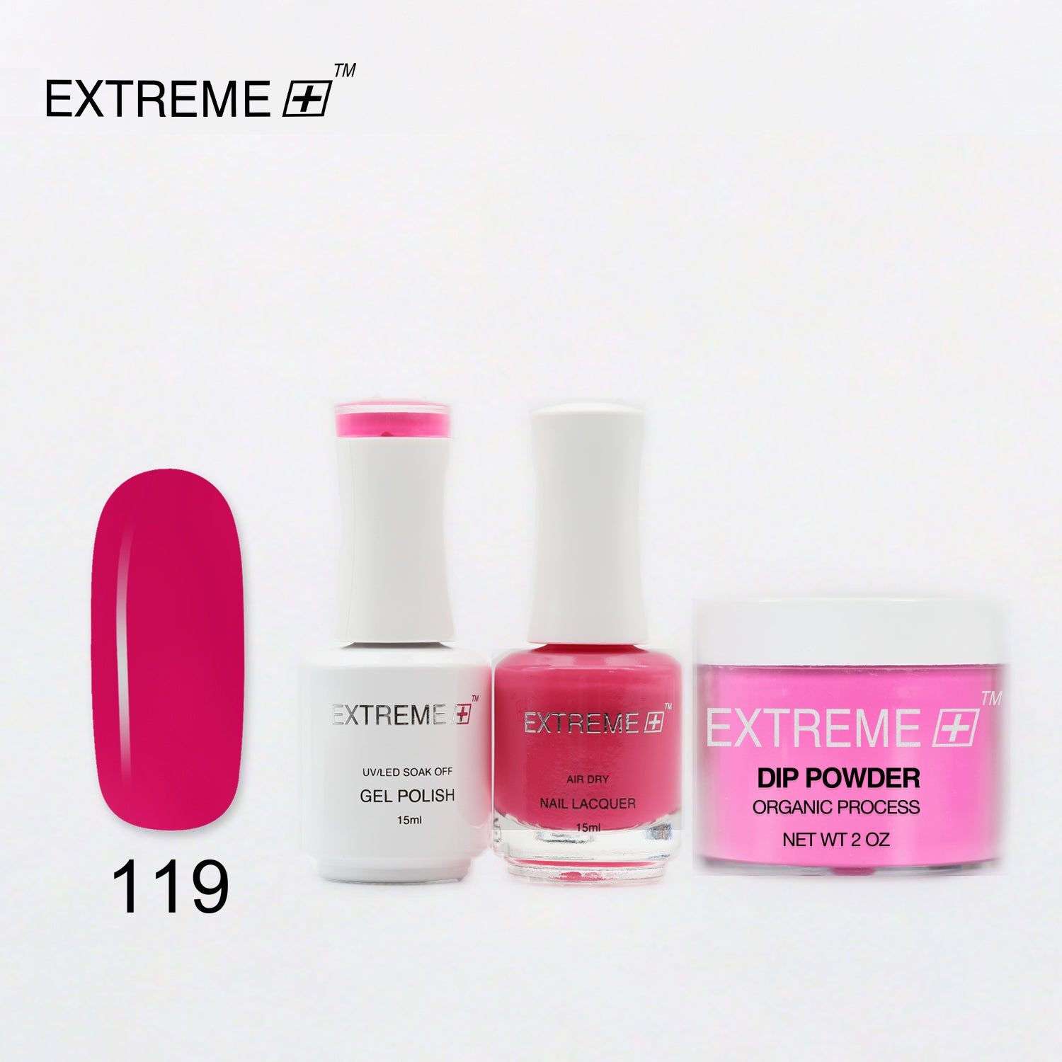 EXTREME+ 3 in 1 Combo Set - Gel, Lacquer, & Dip - #119