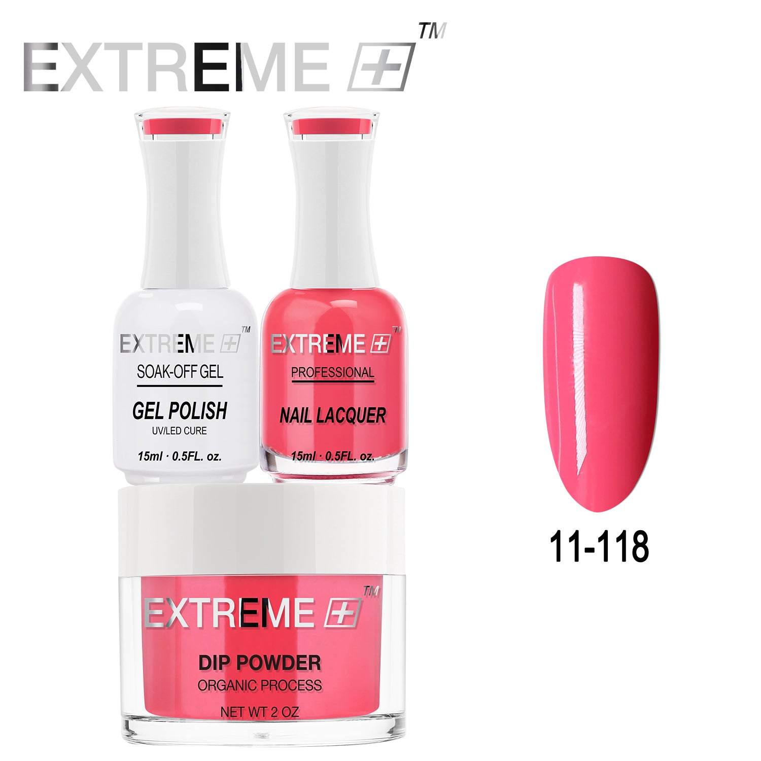 EXTREME+ All-in-One 3-in-1 Combo Set - Dip Powder, Gel Polish, and Nail Lacquer #011