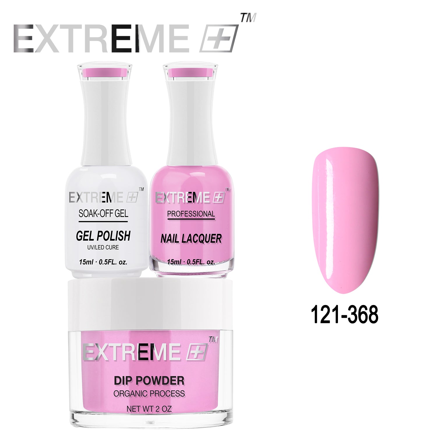 EXTREME+ All-in-One 3-in-1 Combo Set - Dip Powder, Gel Polish, and Nail Lacquer #121