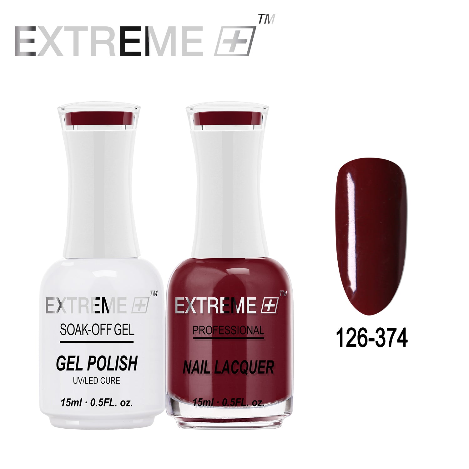 EXTREME+ All-in-One Gel Polish and Nail Lacquer Matching Duo #G126