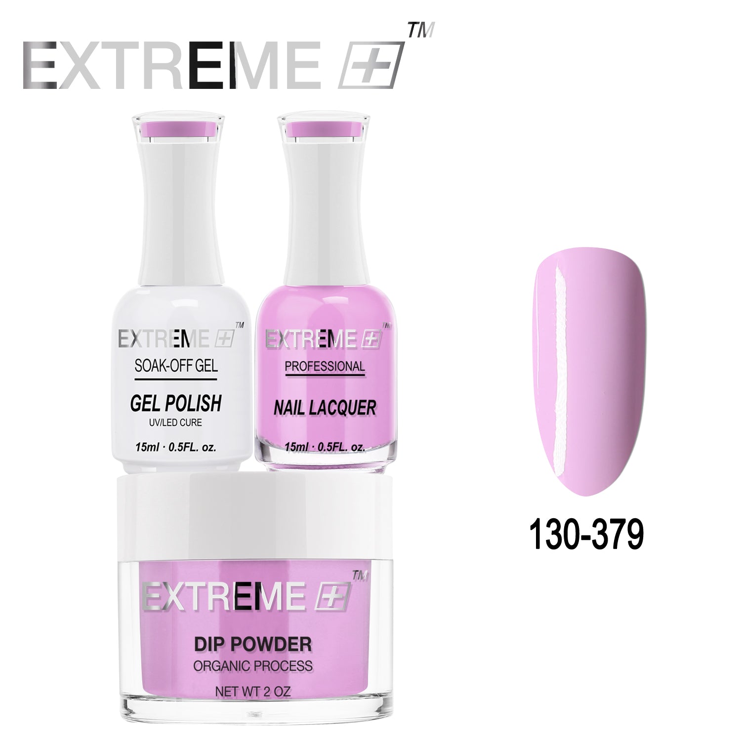 EXTREME+ All-in-One 3-in-1 Combo Set - Dip Powder, Gel Polish, and Nail Lacquer #130