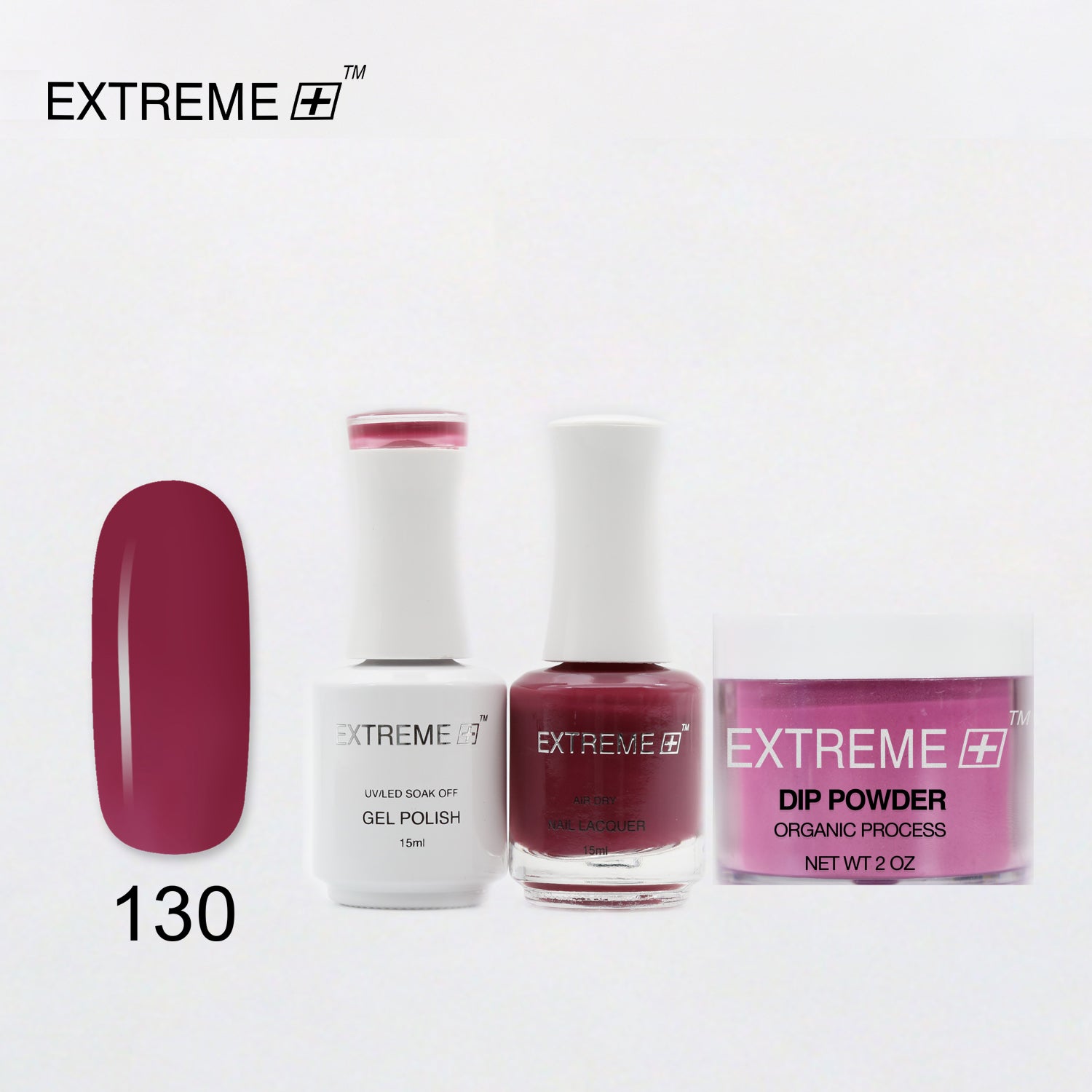 EXTREME+ 3 in 1 Combo Set - Gel, Lacquer, & Dip - #130