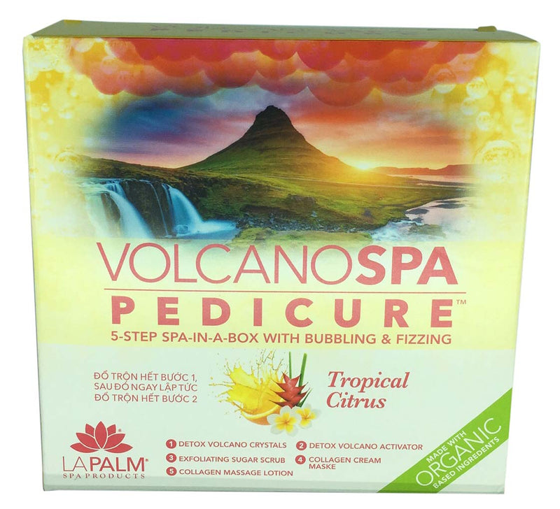 La Palm Volcano Deluxe Pedicure 5 Step - Cam quýt nhiệt đới