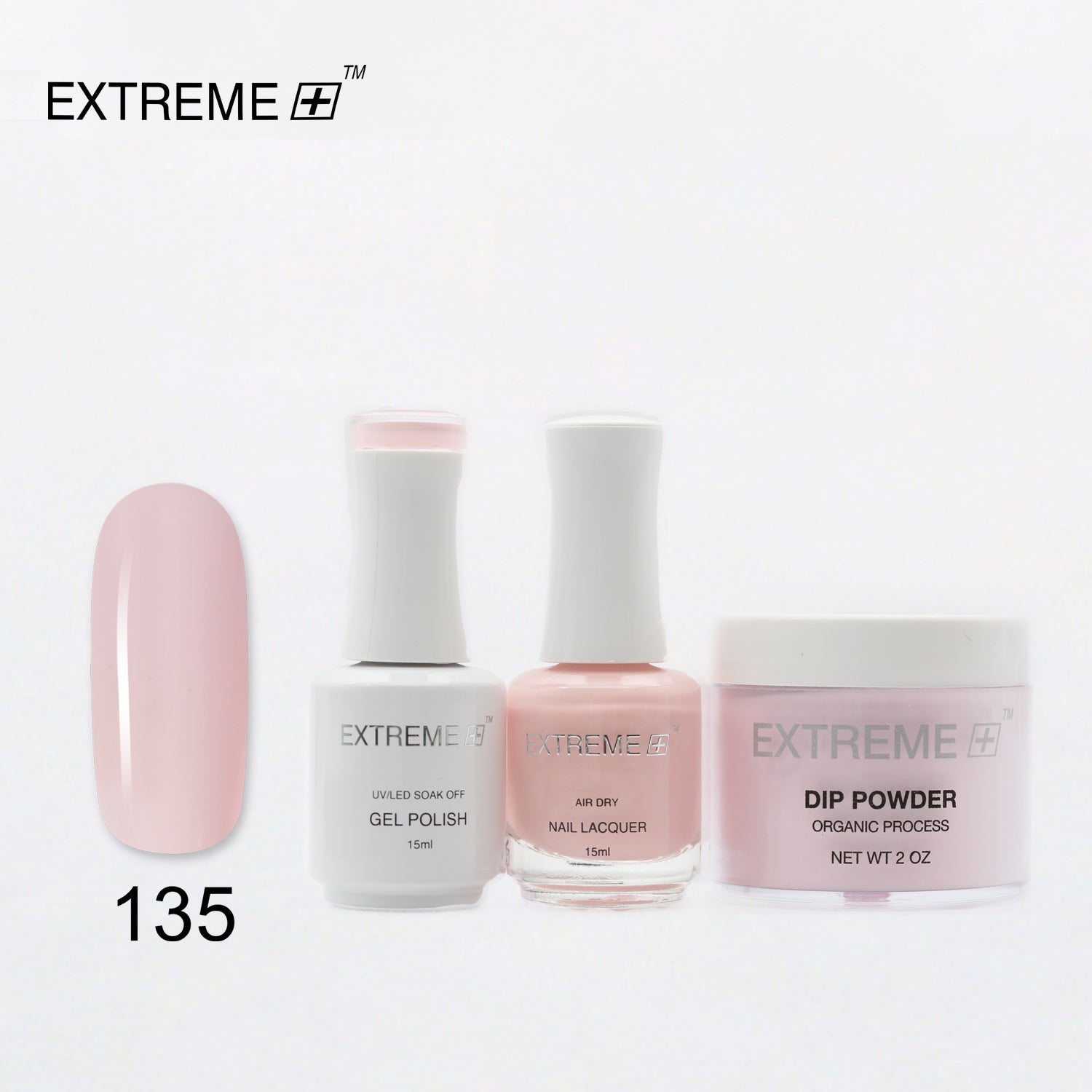 EXTREME+ 3 in 1 Combo Set - Gel, Lacquer, & Dip - #135