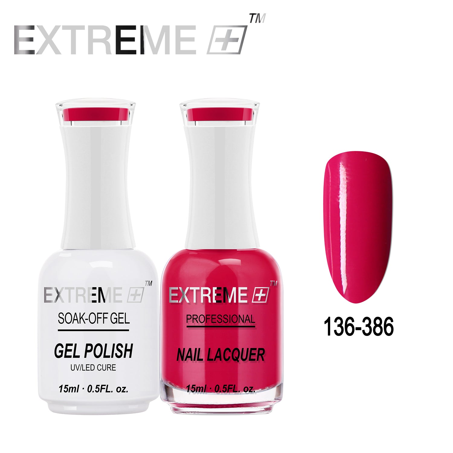 EXTREME+ All-in-One Gel Polish and Nail Lacquer Matching Duo #G136