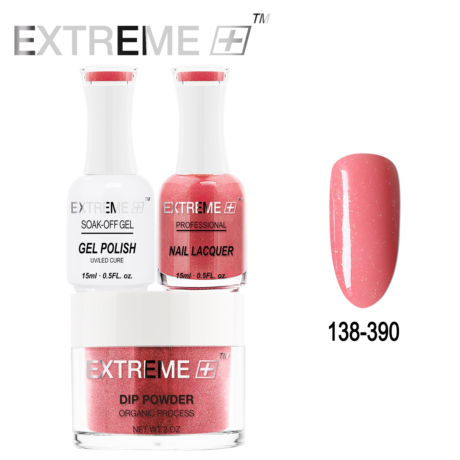 EXTREME+ All-in-One 3-in-1 Combo Set - Dip Powder, Gel Polish, and Nail Lacquer #138