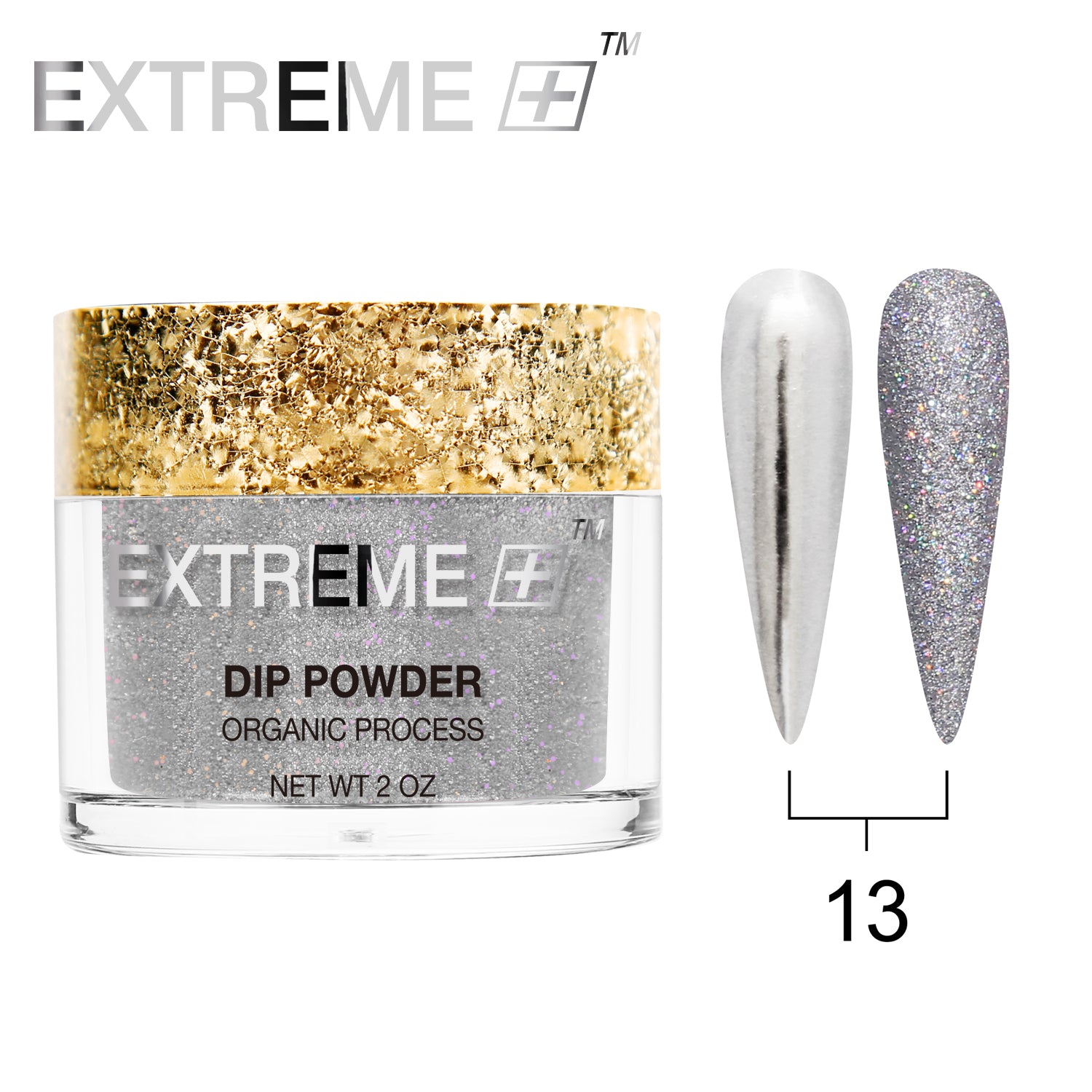 EXTREME+ Holo Chrome Dip Powder - #013