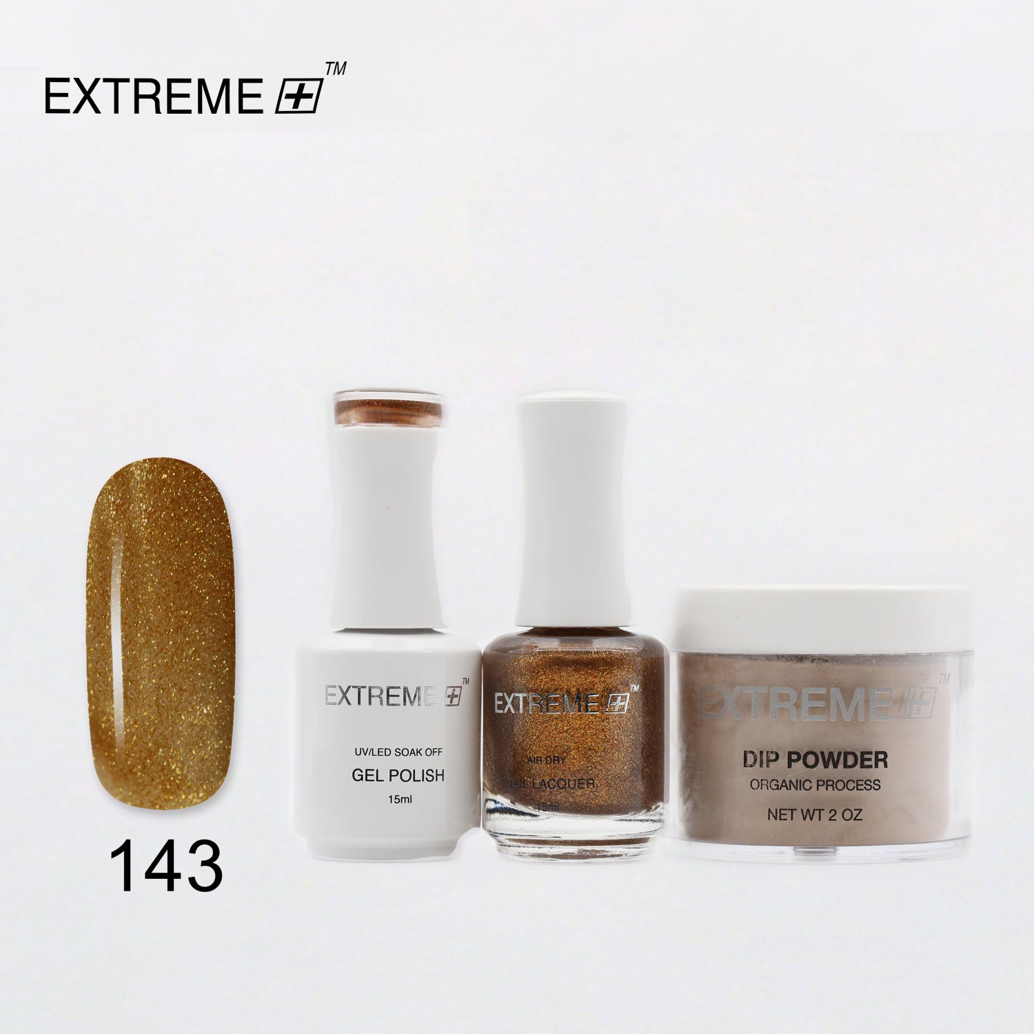 EXTREME+ 3 in 1 Combo Set - Gel, Lacquer, & Dip - #143