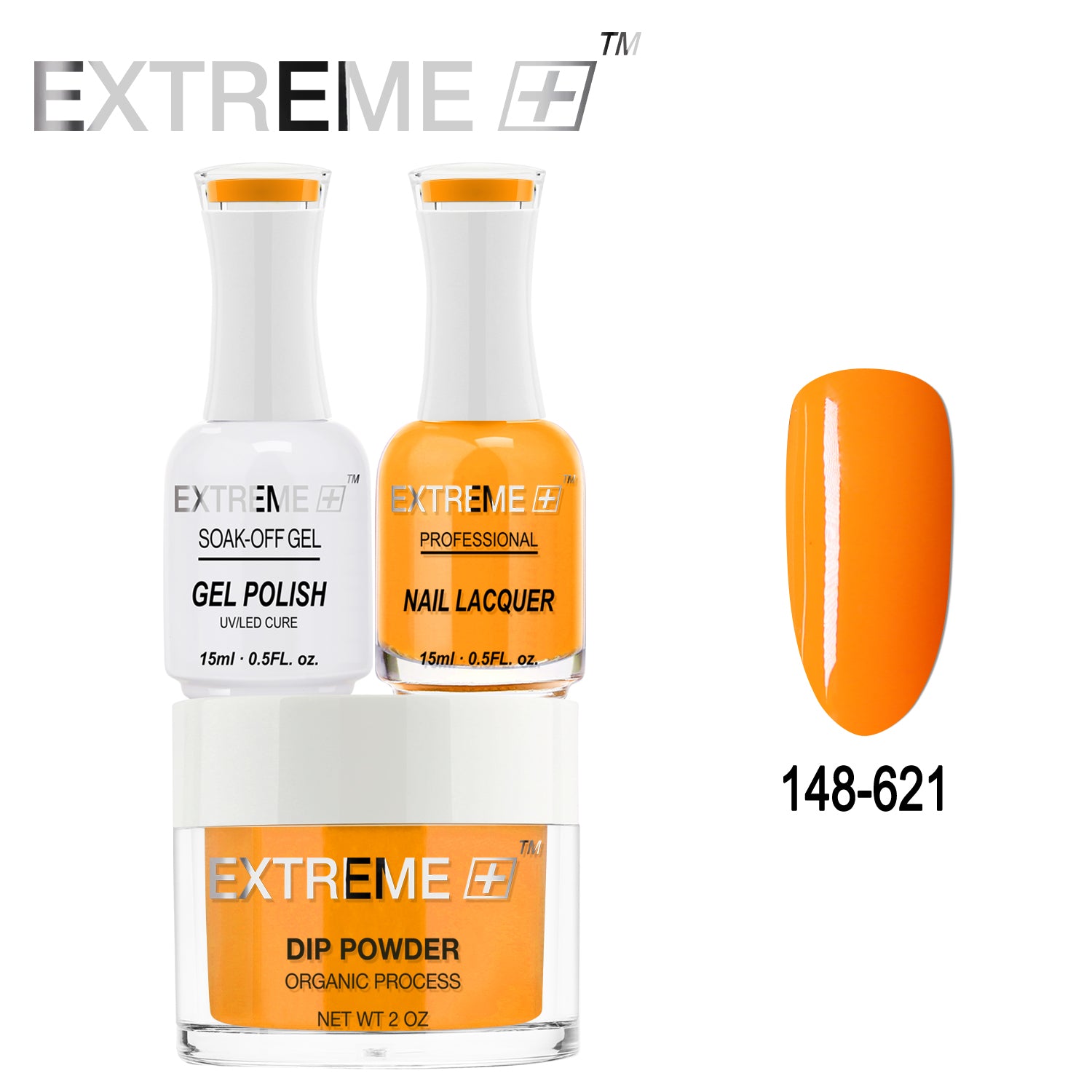 EXTREME+ All-in-One 3-in-1 Combo Set - Dip Powder, Gel Polish, and Nail Lacquer #148