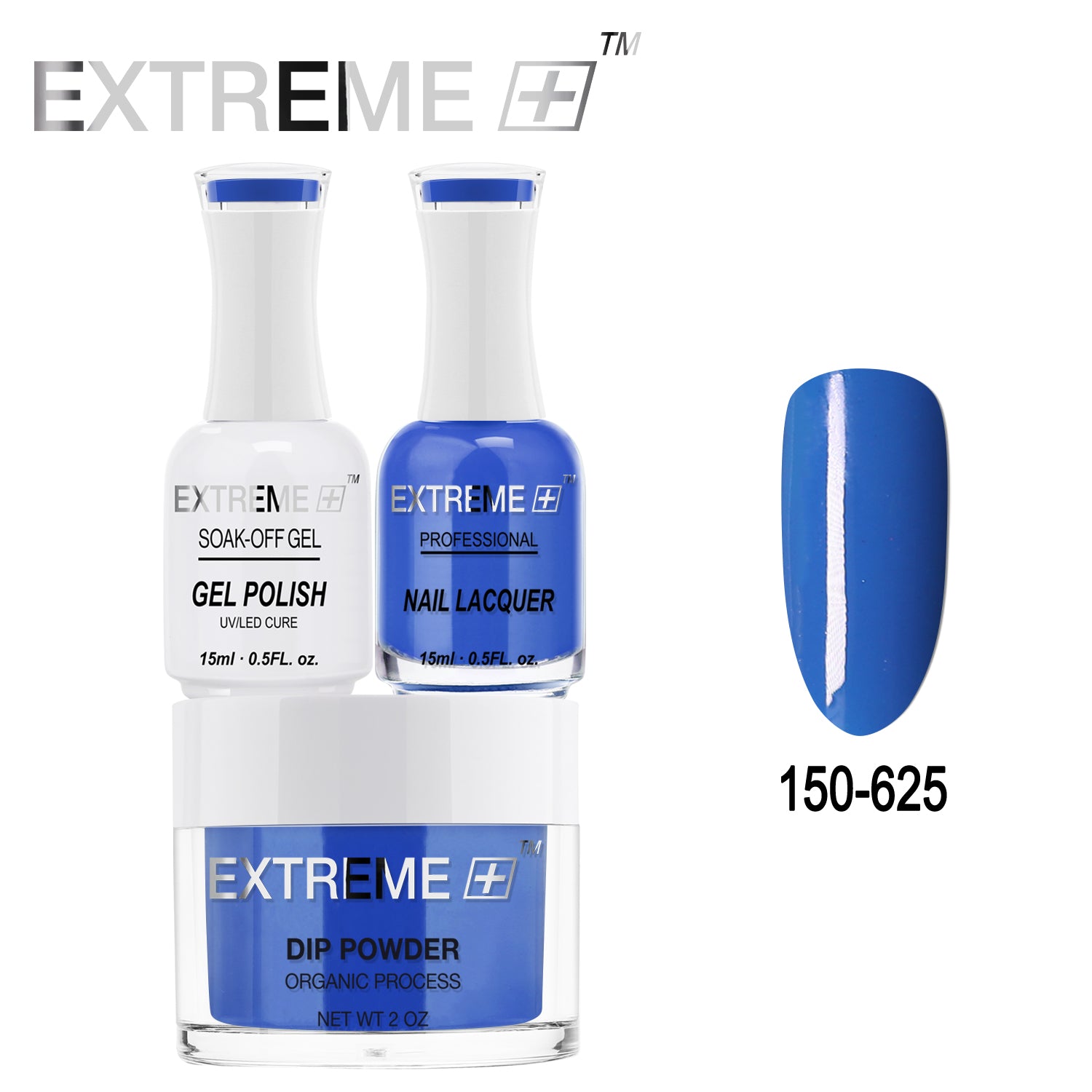 EXTREME+ All-in-One 3-in-1 Combo Set - Dip Powder, Gel Polish, and Nail Lacquer #150