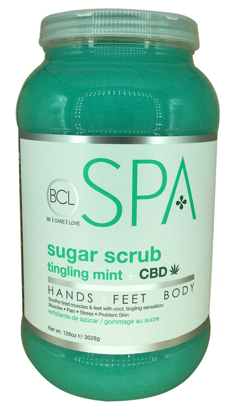 BCL Spa Sugar Scrub Tingling Mint 128 oz