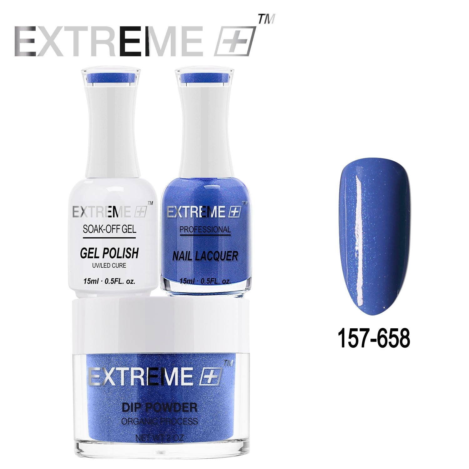 EXTREME+ All-in-One 3-in-1 Combo Set - Dip Powder, Gel Polish, and Nail Lacquer #157