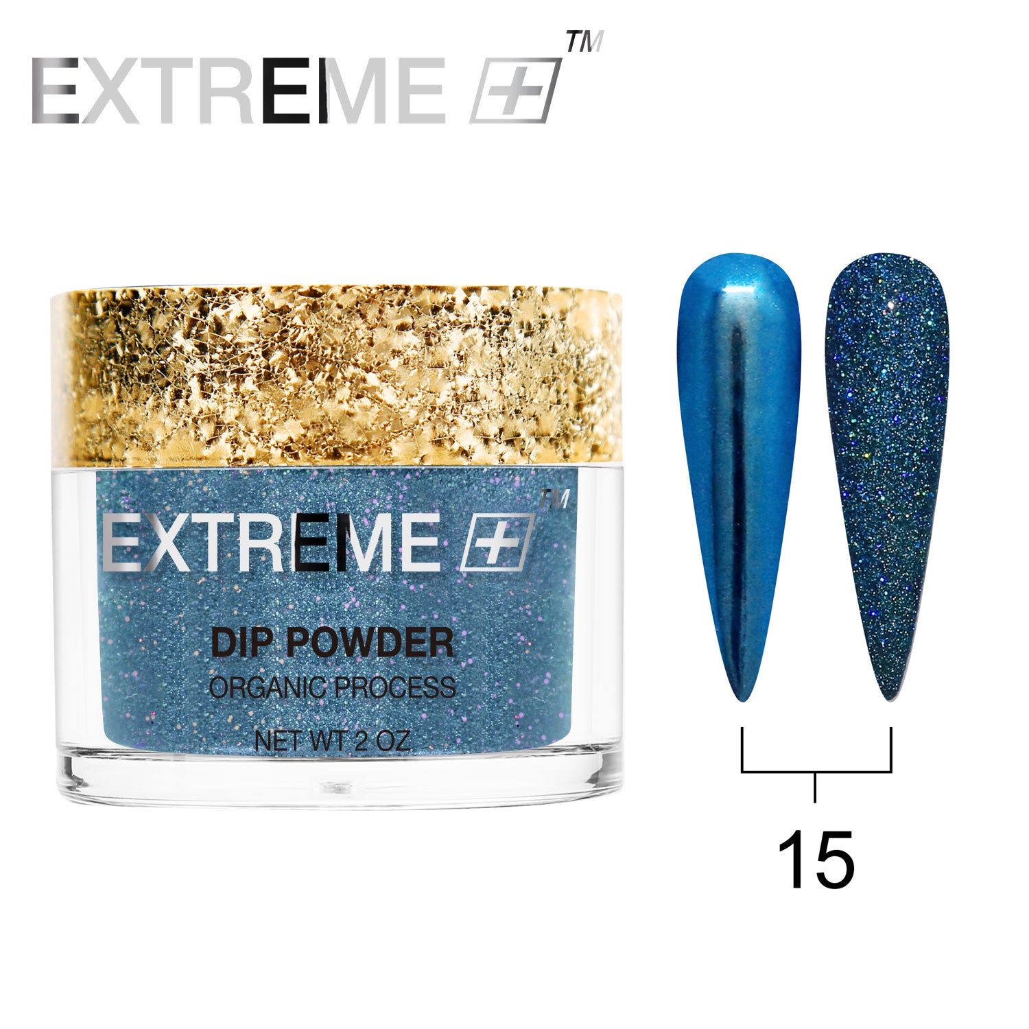 EXTREME+ Holo Chrome Dip Powder - #015